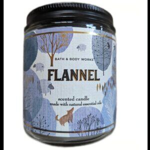Bath and Body Works FLANNEL Single Wick Candle